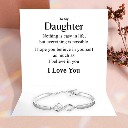 To my Beautiful Daughter - Infinity Bacelet