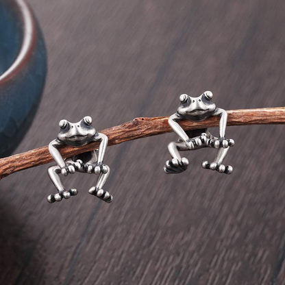 Cute Floating Freddie - Mini Frog Earrings
