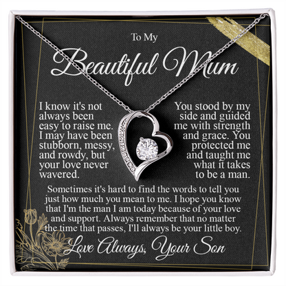 To My Mum - I Love You from Son Heart Necklace