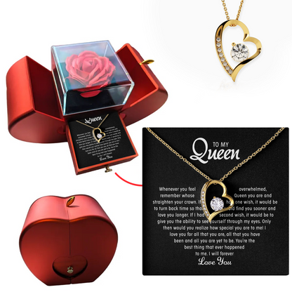 To my Queen - Forever Heart Necklace