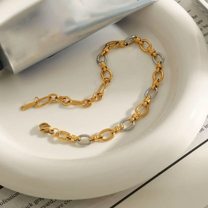 Ingrid - Two Tone Gold Bracelet