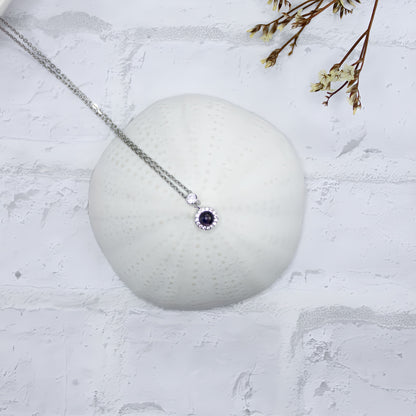 Globe Projection Charm Necklace