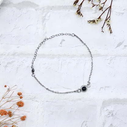 Minimalist Chain Projection Adjustable Bracelet
