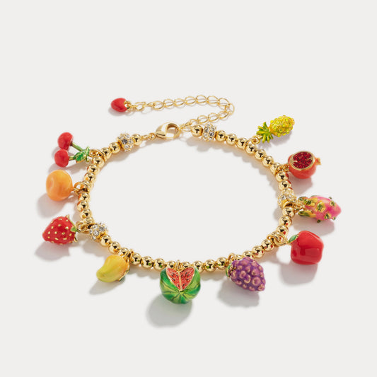 Maisy - Fruit Basket Enamel Bracelet