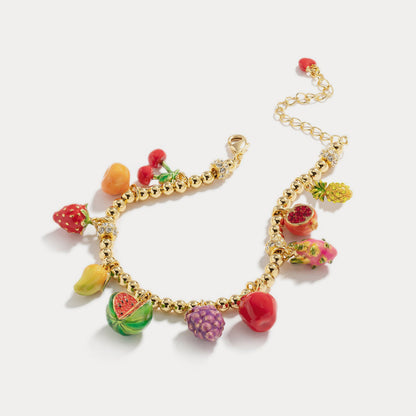 Maisy - Fruit Basket Enamel Bracelet