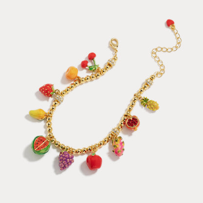 Maisy - Fruit Basket Enamel Bracelet