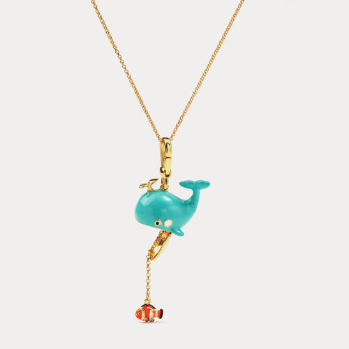 Jayla - Whale Locket Necklace