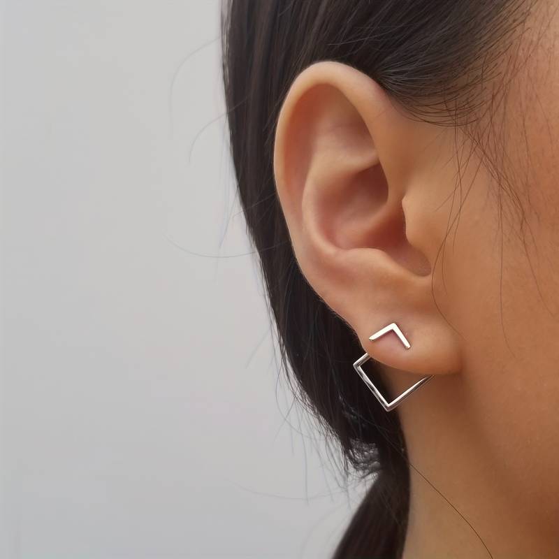 Connecting Rachel - Minimalist Geometric Earrings