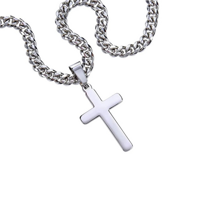 Stainless Steel Curb Chain Pendant