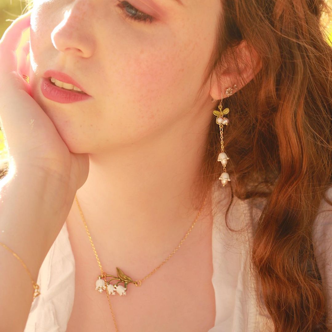 Pippa - Lily Of The Valley Tassel Earrings