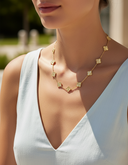 Cathy - Clover Necklace Gold