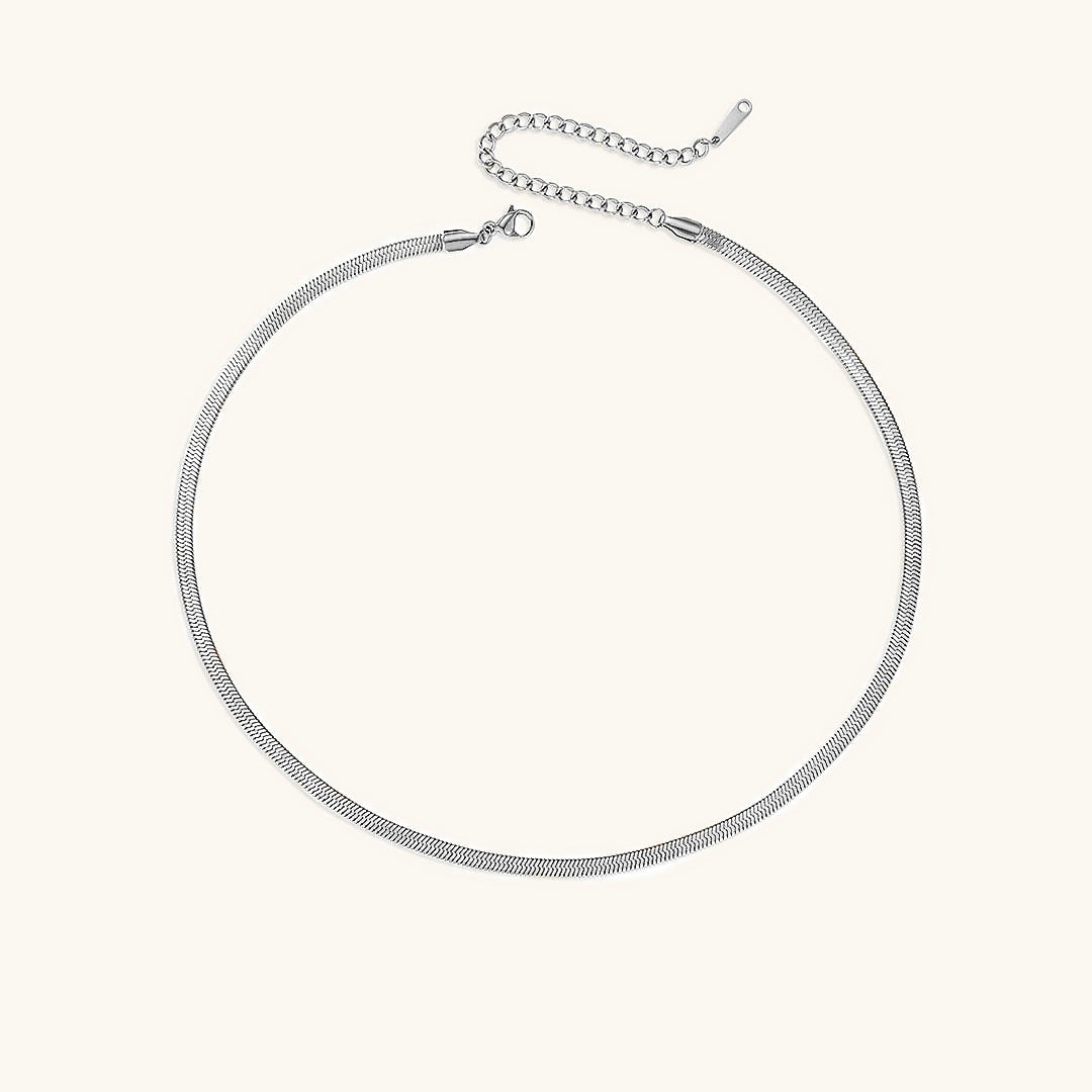 Flora - Bold Herringbone Necklace