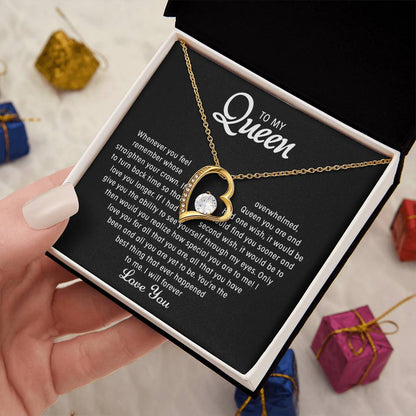 To my Queen – Heart Love Necklace