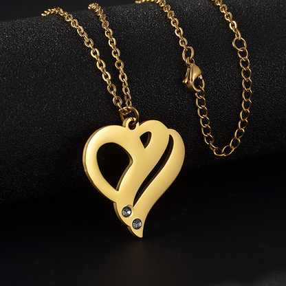 Leila - Hearts Forever Name Necklace