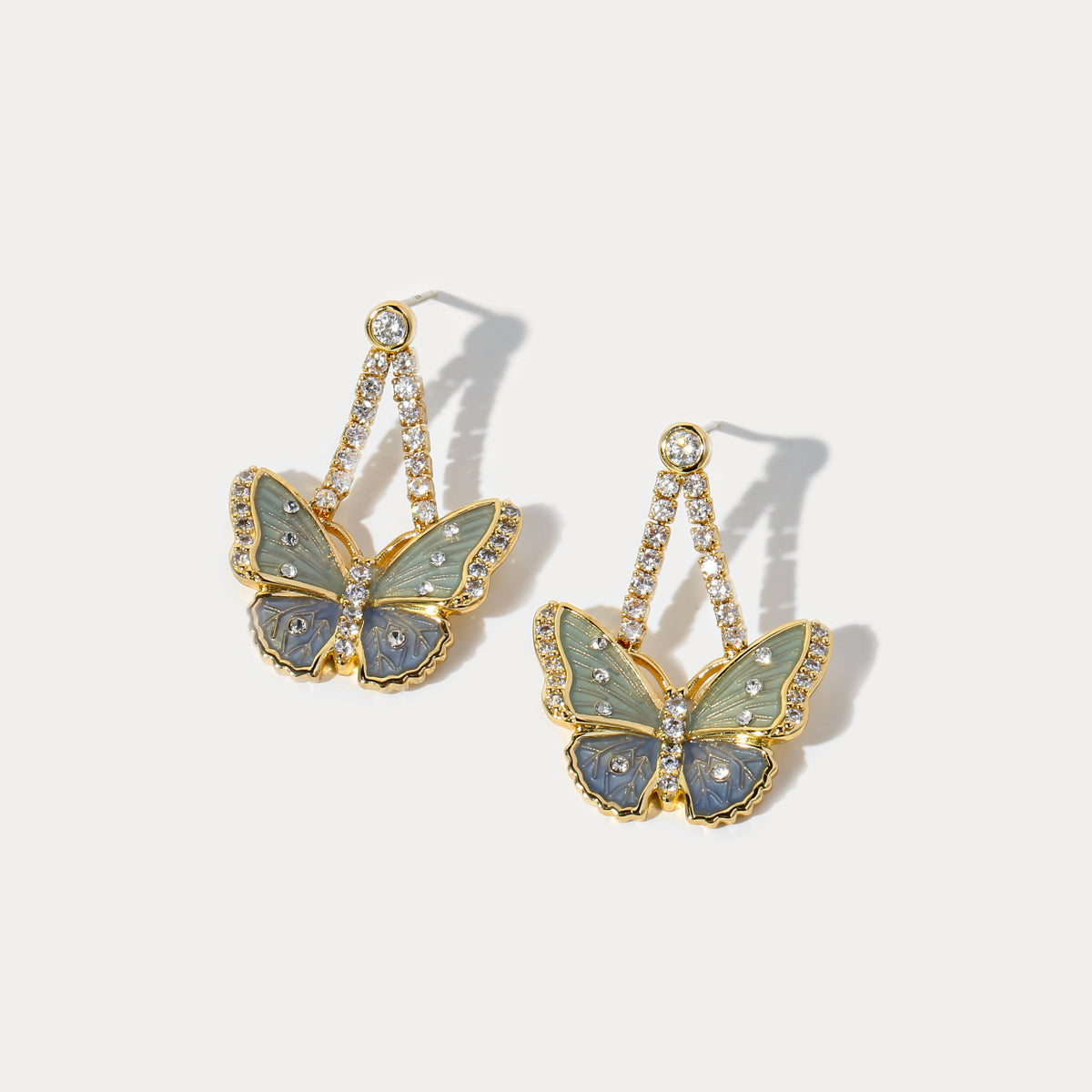 Lana - Butterfly Diamond Earrings
