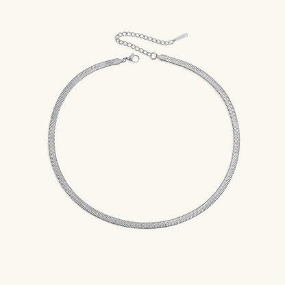 Flora - Bold Herringbone Necklace