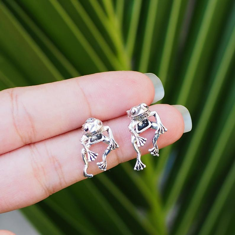Cute Floating Freddie - Mini Frog Earrings