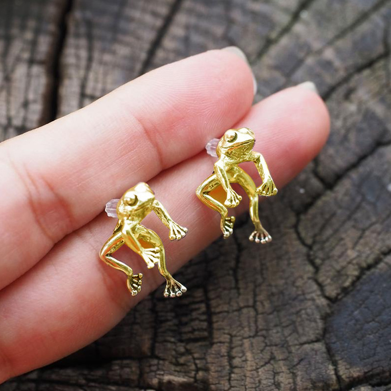 Cute Floating Freddie - Mini Frog Earrings