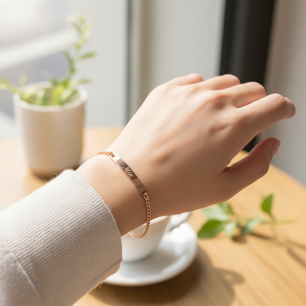 Charming Engraved Bracelet
