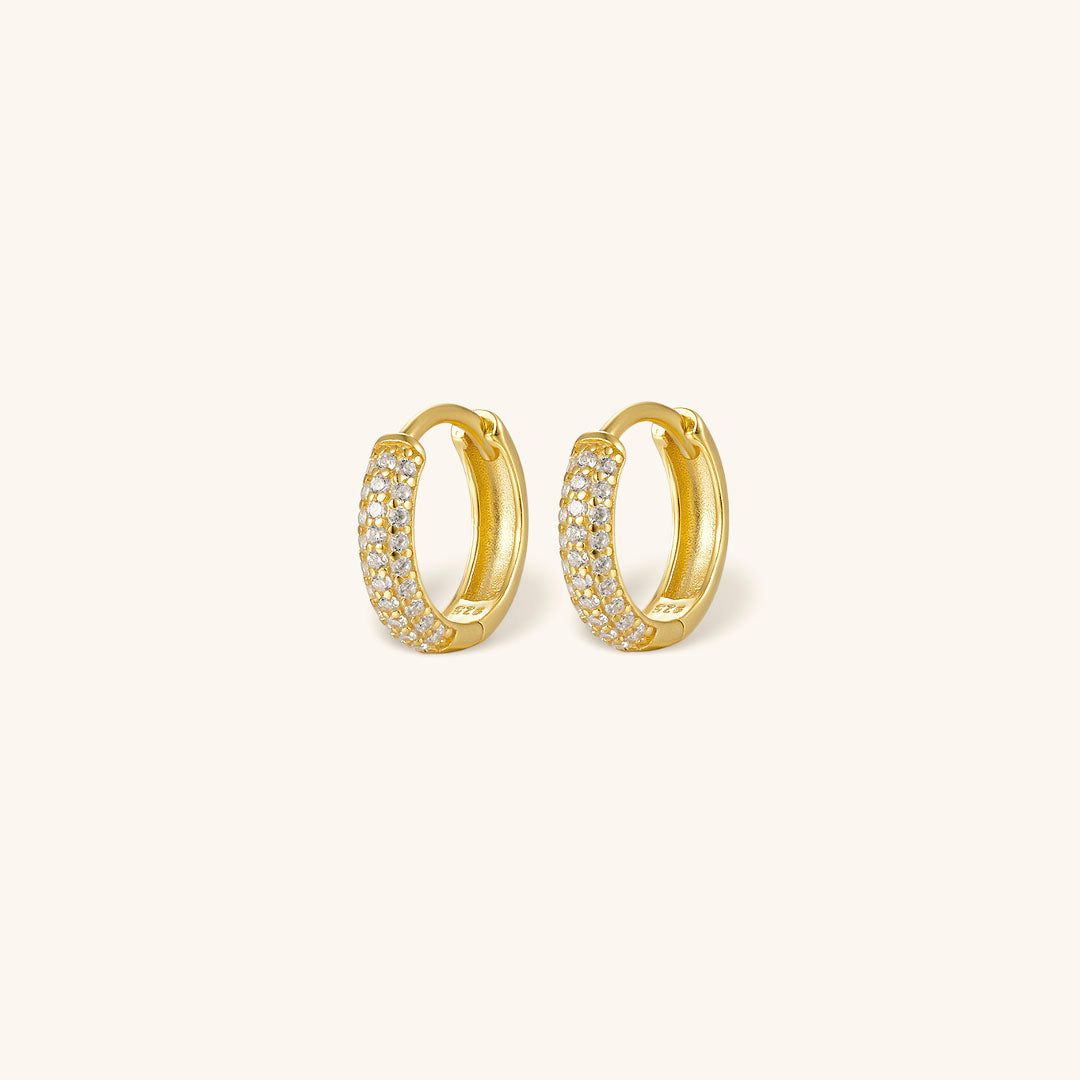 Lena - Chunky Huggie Earrings