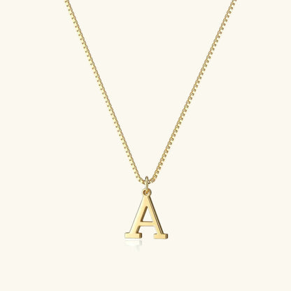 Karina - Letter Initial Gold Necklace