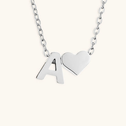 Mallory - Love Initial Letter Necklace