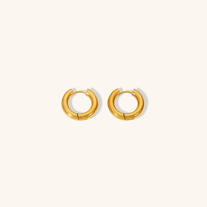 Annette - Round Hoop Earrings