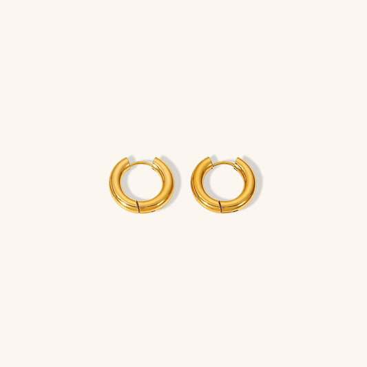 Annette - Round Hoop Earrings
