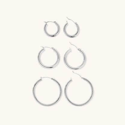 Eloise - Wide Round Hoops