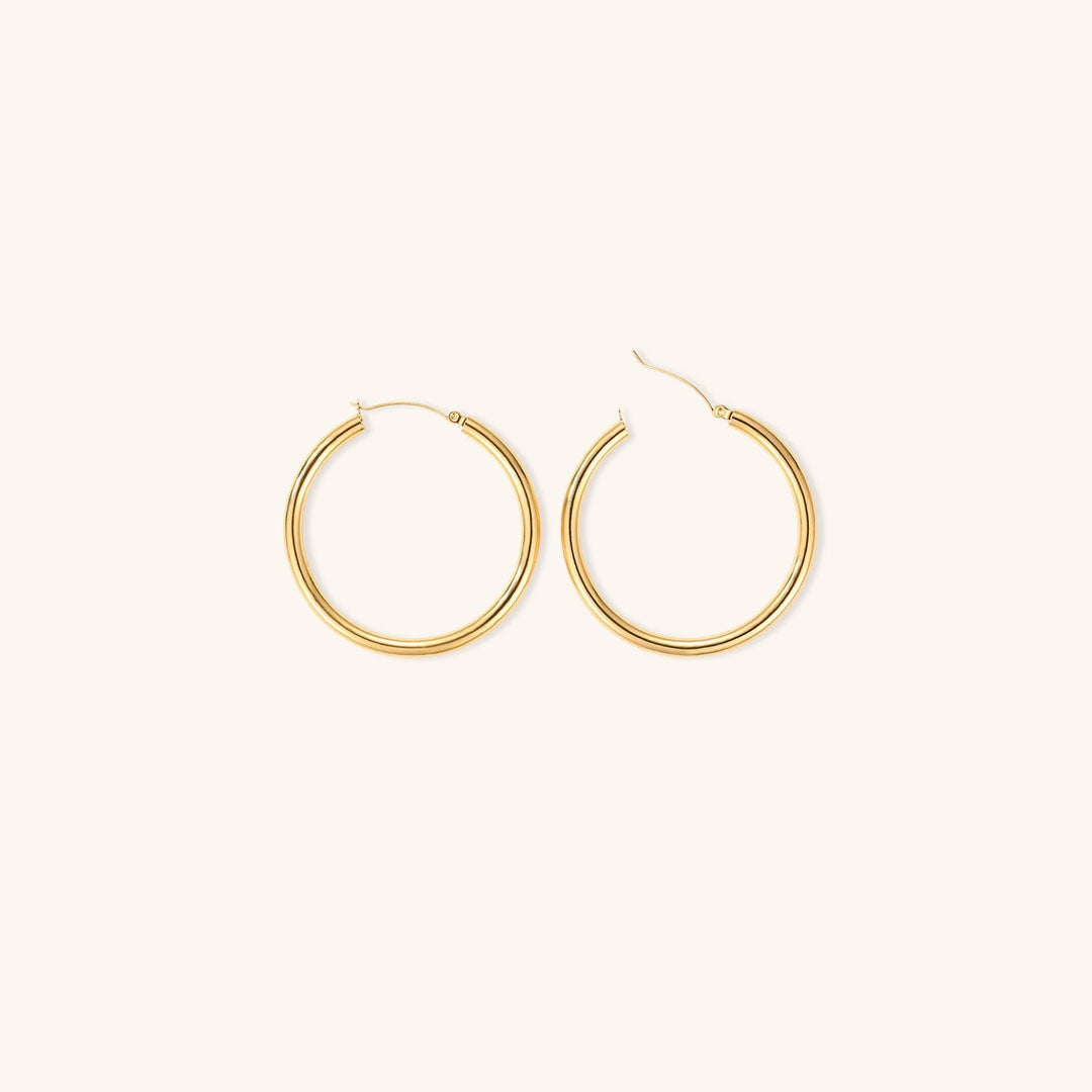 Eloise - Wide Round Hoops