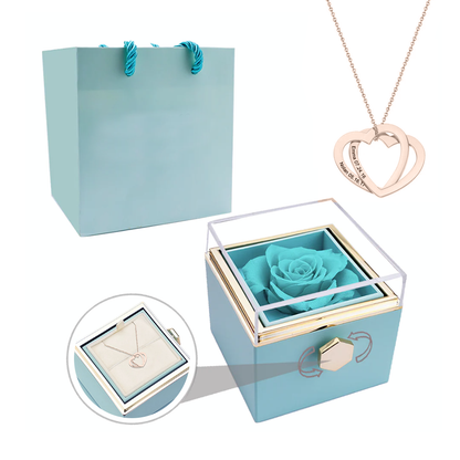 Darcy - Two interlocked hearts necklace