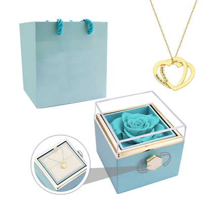 Darcy - Two interlocked hearts necklace