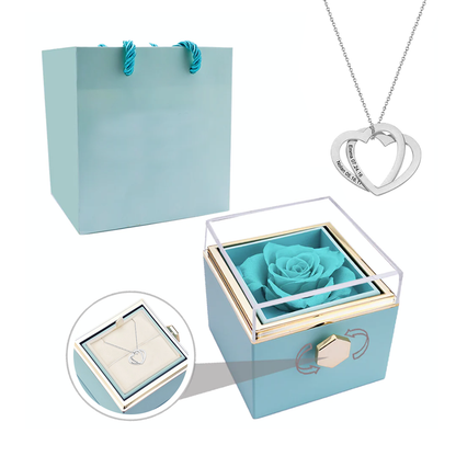 Darcy - Two interlocked hearts necklace