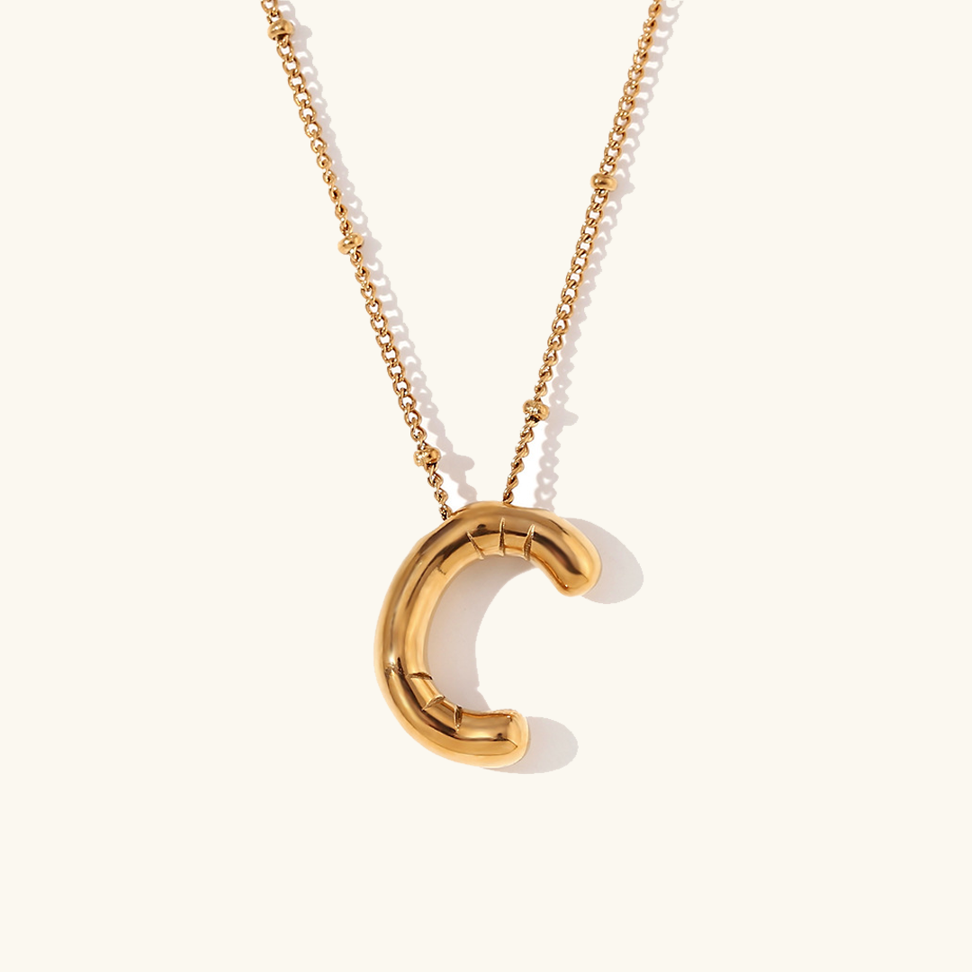 Arabella - Balloon Letter Initial Necklace