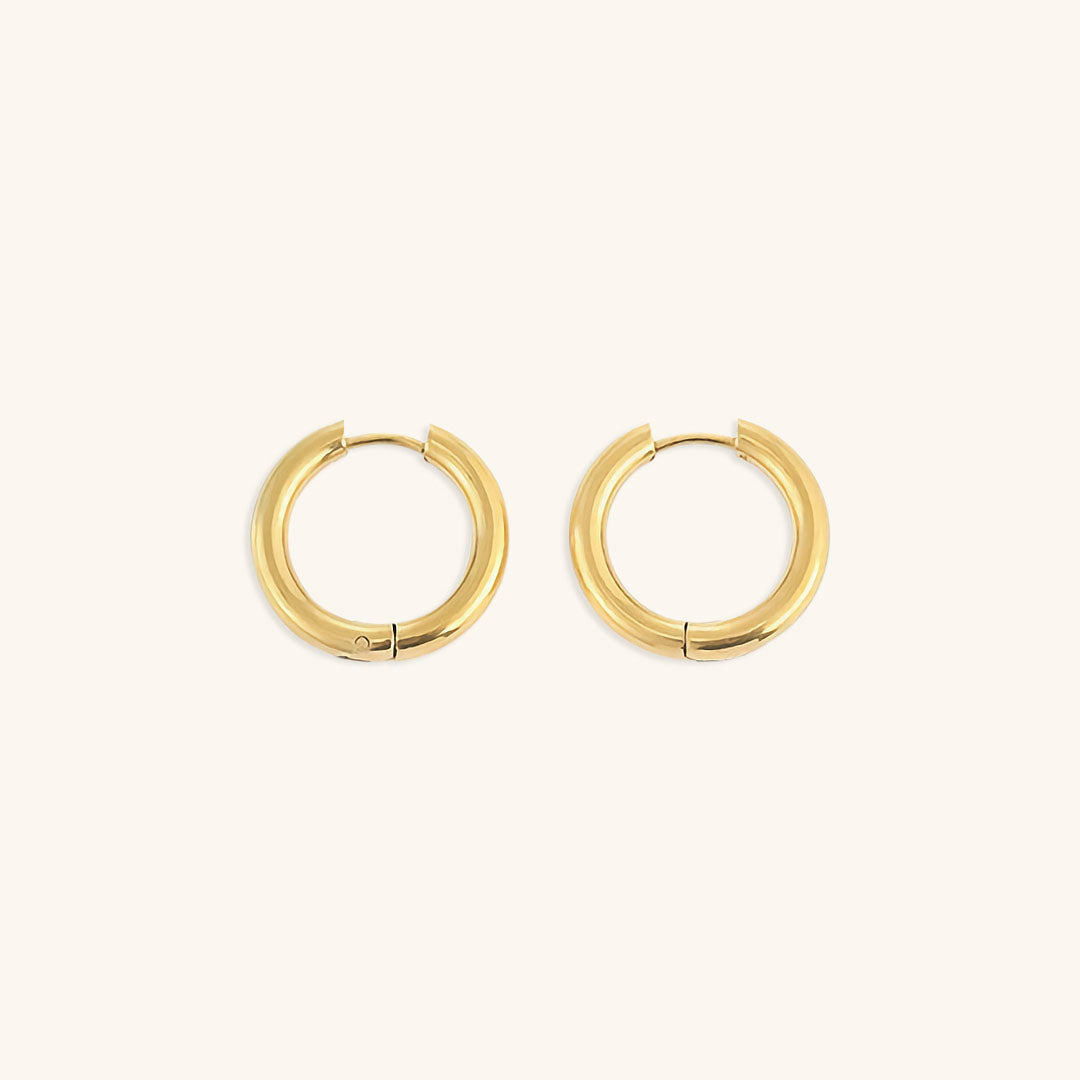 Bea - Classic Round Hoop Earrings