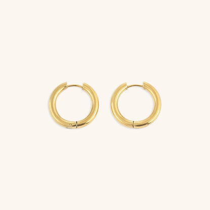 Bea - Classic Round Hoop Earrings