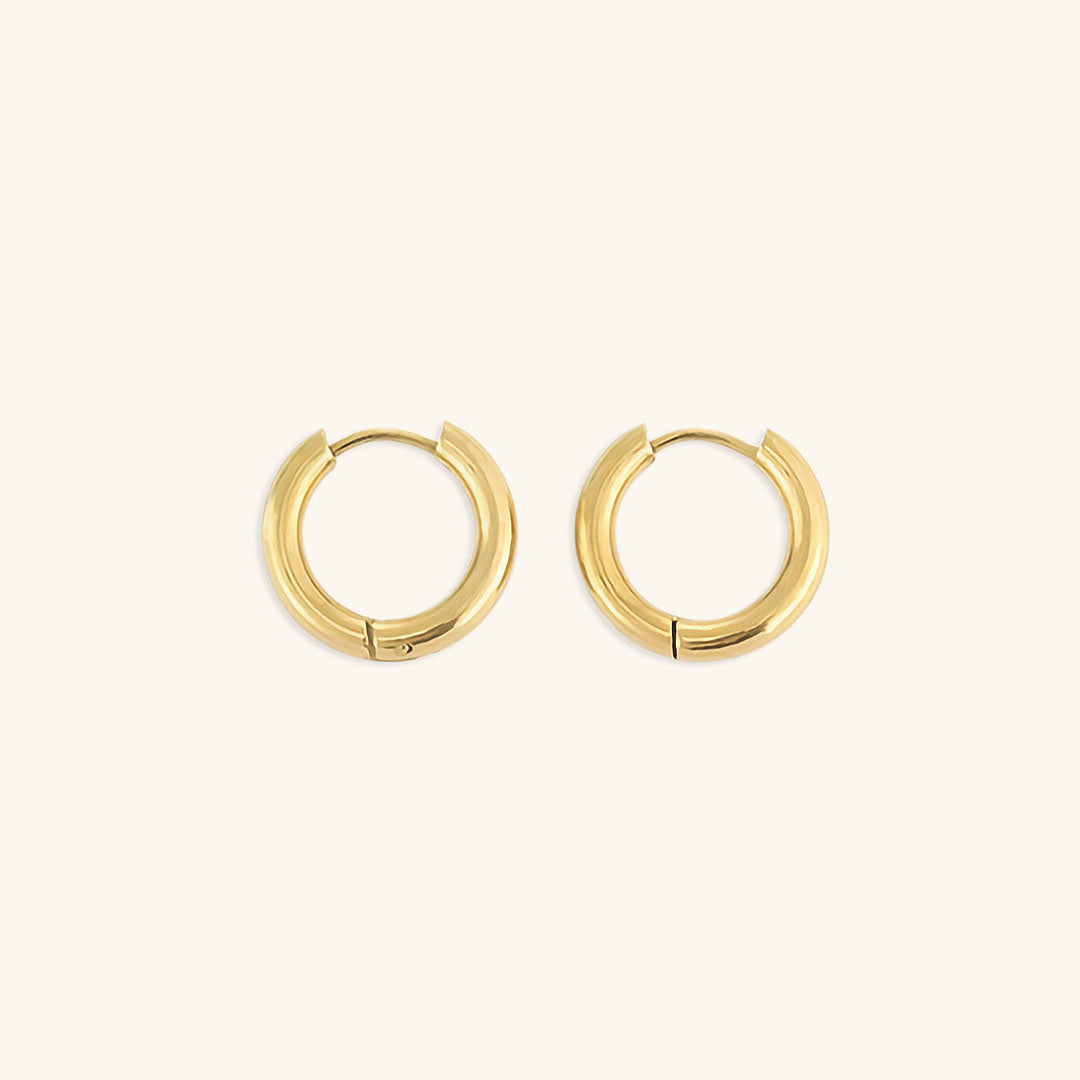 Bea - Classic Round Hoop Earrings