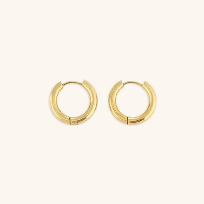 Bea - Classic Round Hoop Earrings