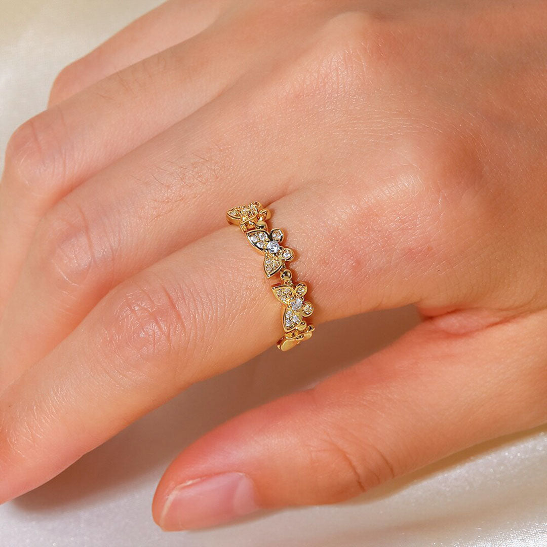 Elle - Butterfly Gold Ring