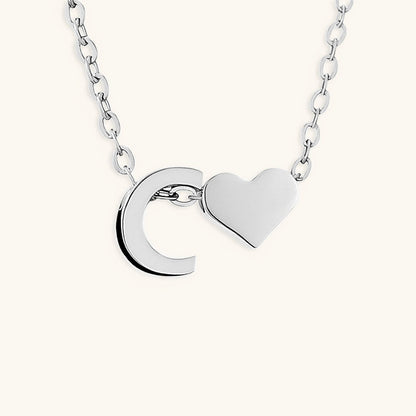 Mallory - Love Initial Letter Necklace