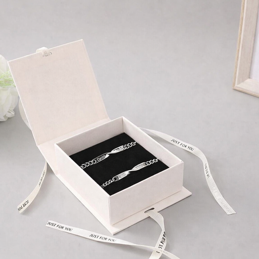 Elyra – Custom Engraved Couples Bracelets