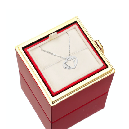 Darcy - Two interlocked hearts necklace