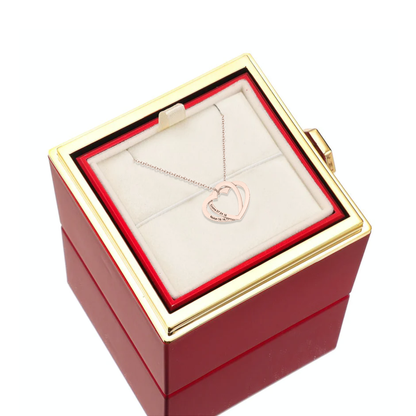 Darcy - Two interlocked hearts necklace