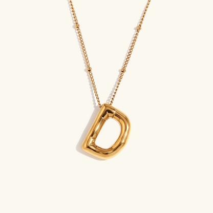 Arabella - Balloon Letter Initial Necklace