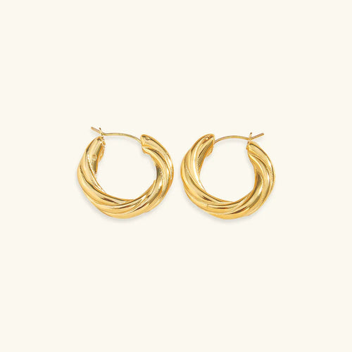 Viva- Twisted Hoop Earrings