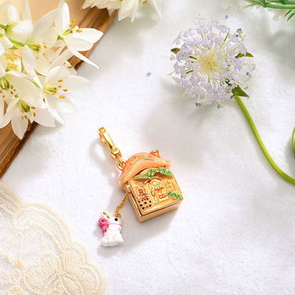 Odessa - Mushroom House Locket Necklace