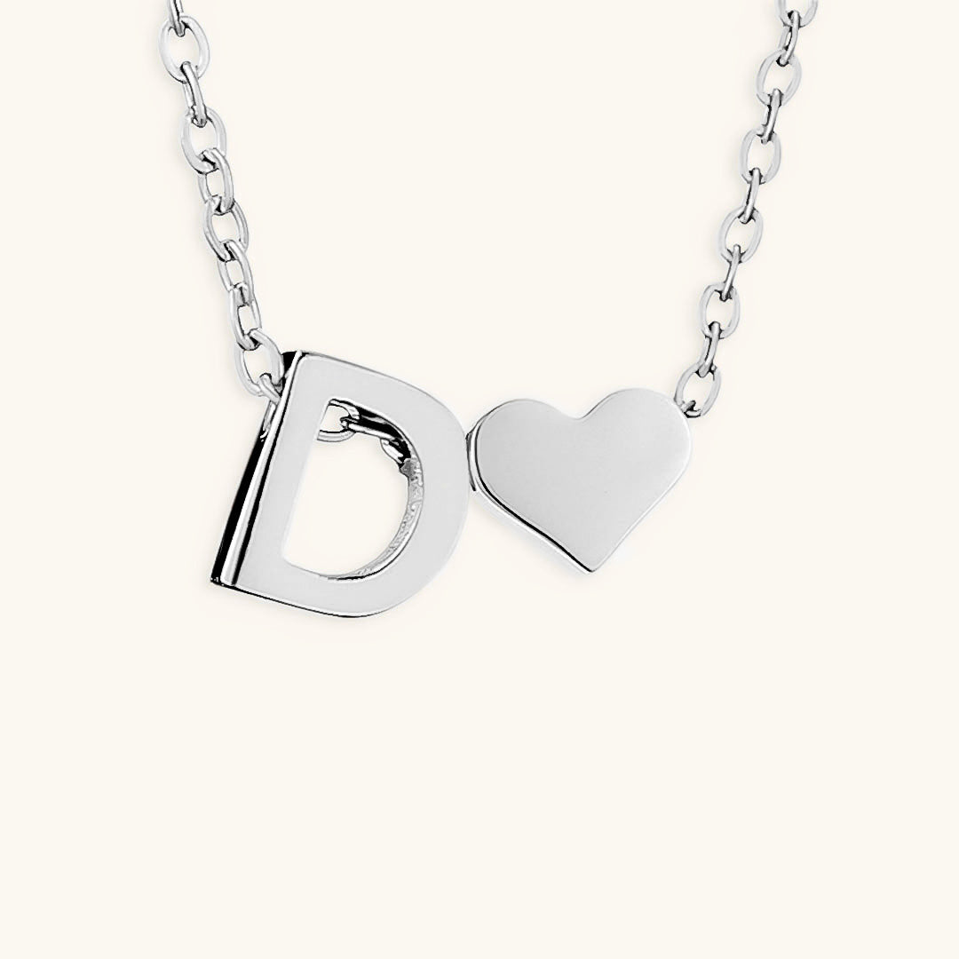 Mallory - Love Initial Letter Necklace