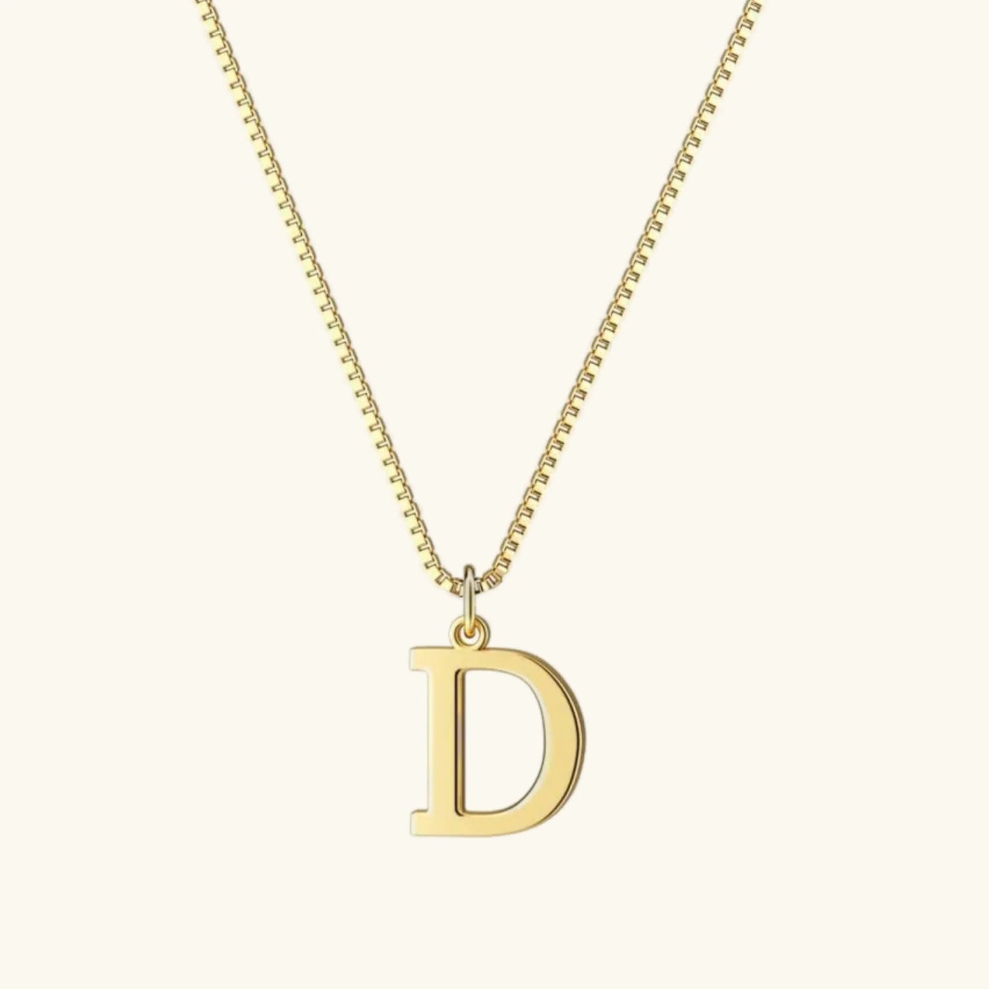 Karina - Letter Initial Gold Necklace