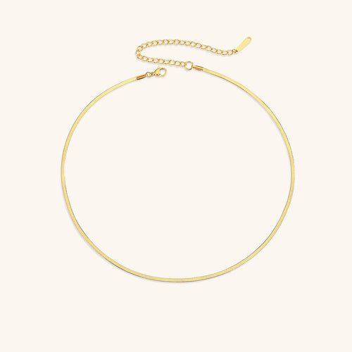 Flora - Bold Herringbone Necklace