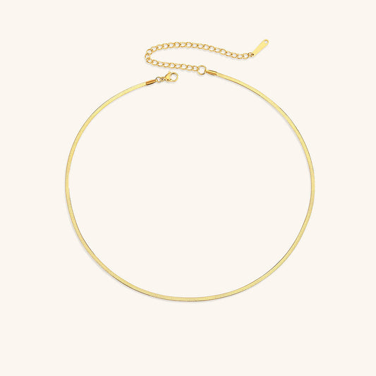 Flora - Bold Herringbone Necklace